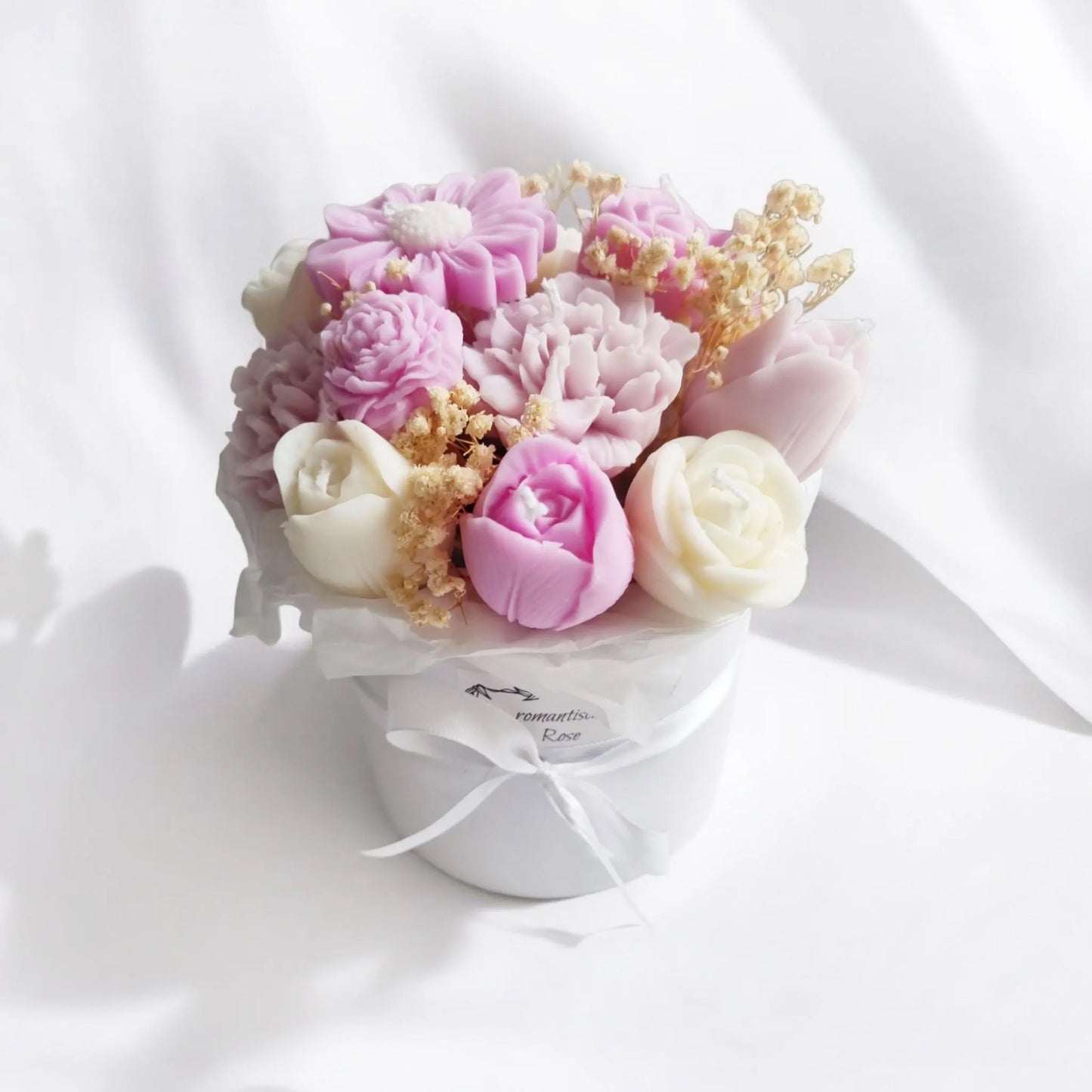 Blumenbouquet aus Kerzen