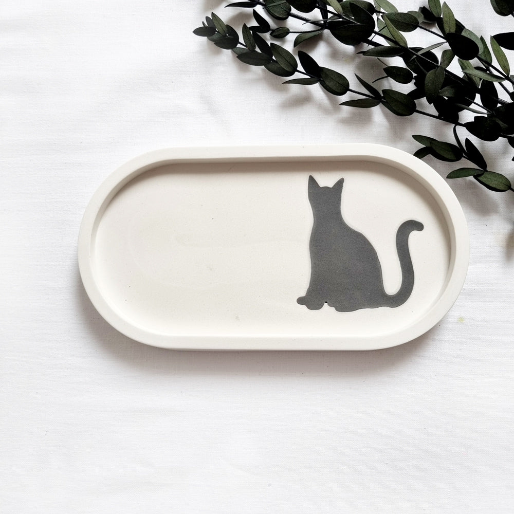 Katzen Schmucktablett Schmuckschale