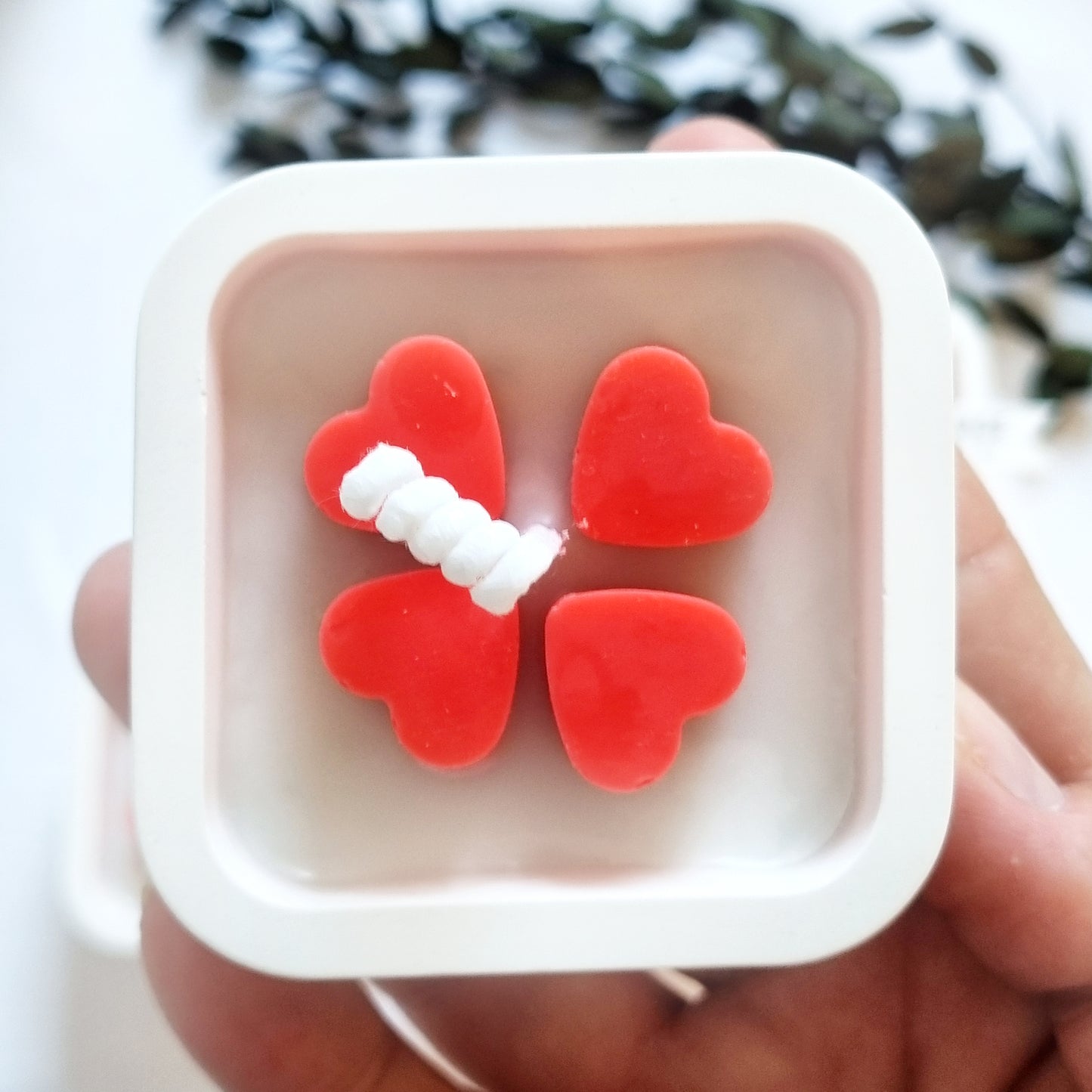 vegane Sojakerze Duftkerze Herzen