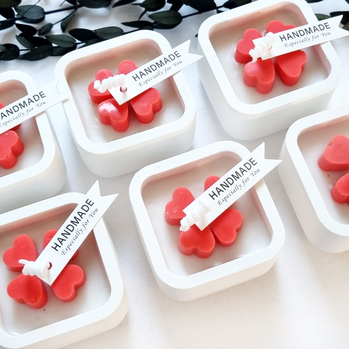 vegane Sojakerze Duftkerze Herzen
