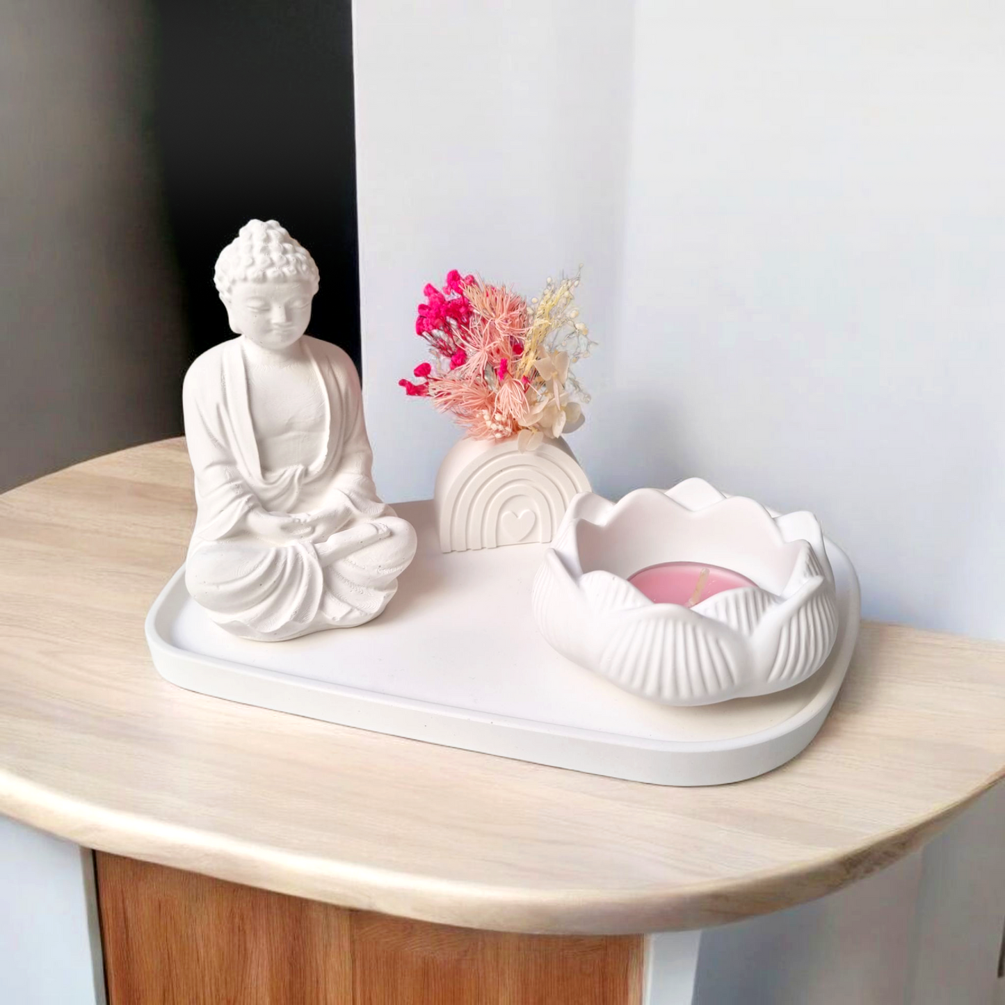 Dekotablett Set Buddha Entspannung