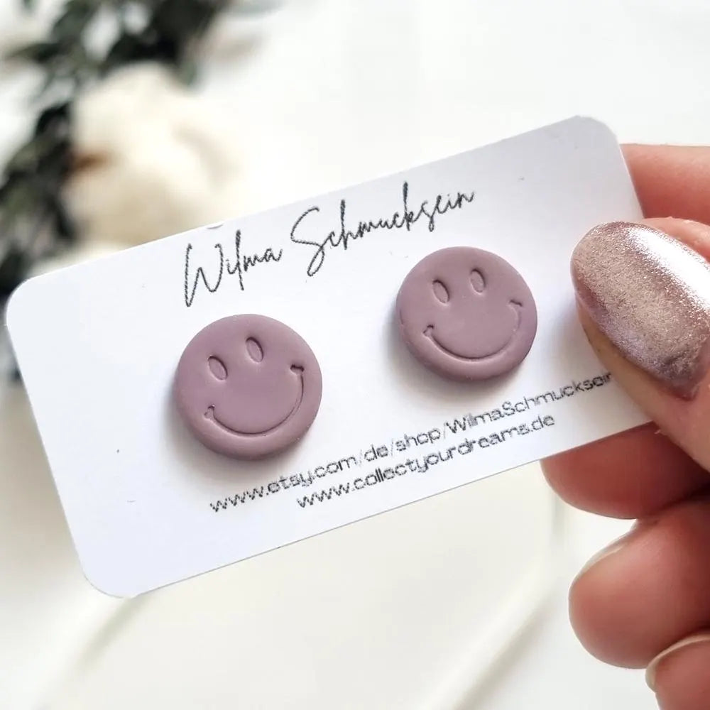 Smiley Ohrstecker